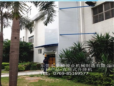 室外直頂式升降機(jī) 籠式升降臺 專利產(chǎn)品 垂直升降裝置 貨物升降