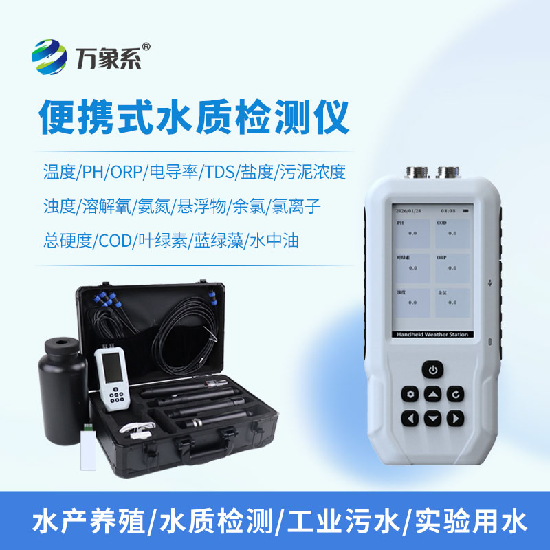 便攜式多參數水質測定儀：戶外水質快速檢測智能設備